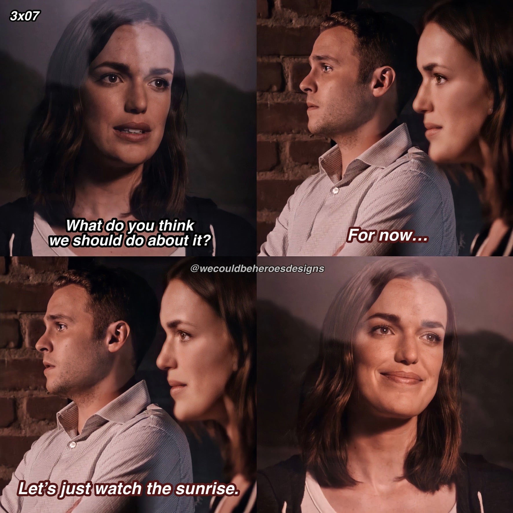 Marvel’s Agents of S.H.I.E.L.D. FitzSimmons Let’s Just Watch The Sunrise Scene