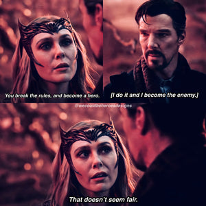 Wanda Maximoff Scarlet Witch scene quote from Doctor Strange in the Multiverse of Madness movie