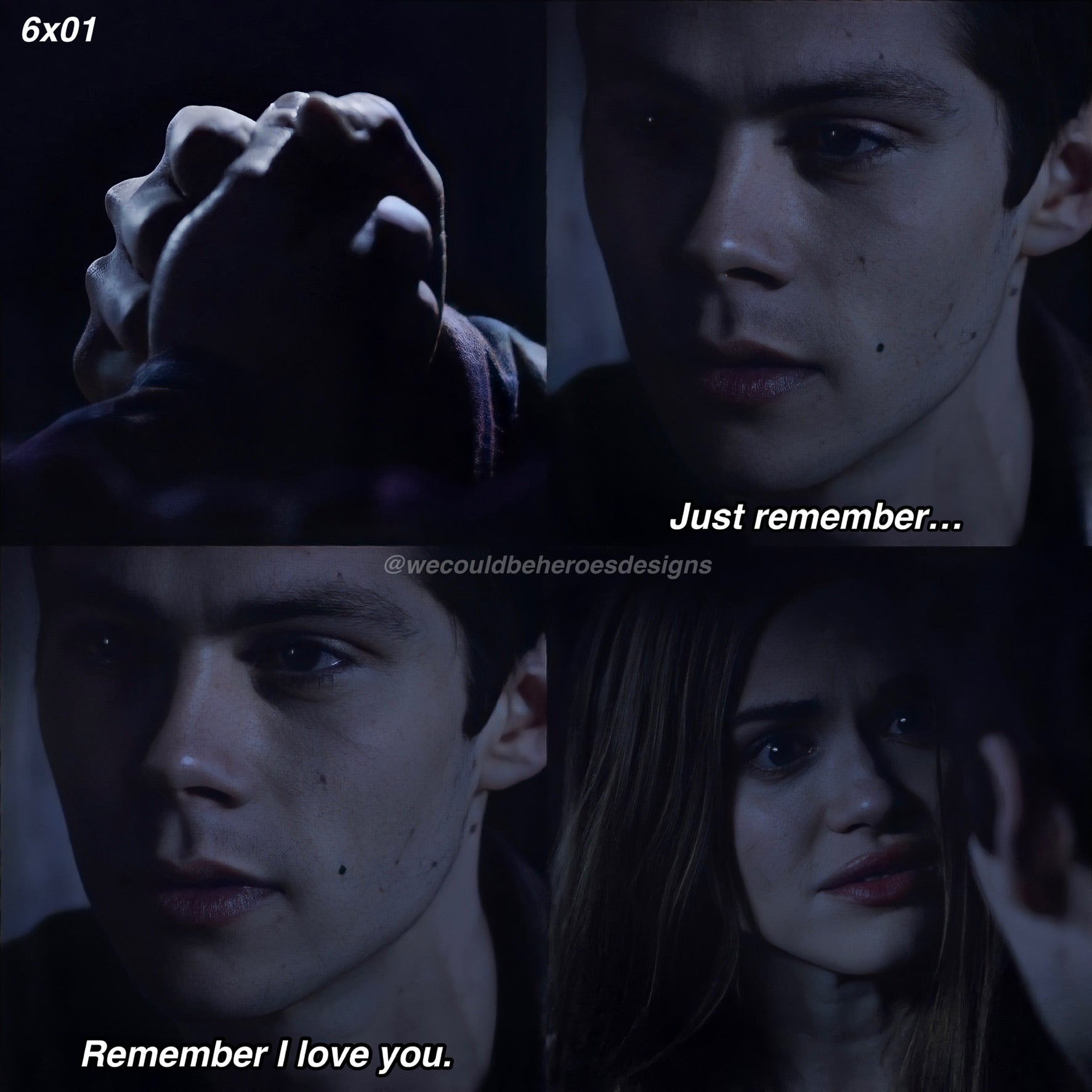Teen Wolf Stiles Stilinski and Lydia Martin Scene Quote “Remember I Love You”