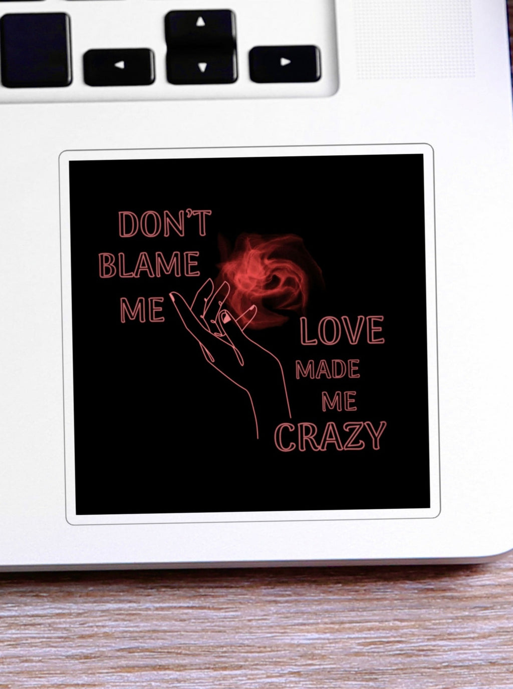 “Don’t Blame Me Love Made Me Crazy” Wanda Maximoff, Scarlet Witch in Doctor Strange in the Multiverse of Madness, Taylor Swift Song Lyric Quote Sticker